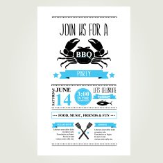 Barbecue party invitation N29