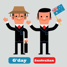 InfoGraphic Australian Business man