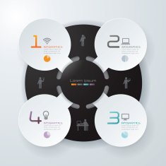 Infographics vector design template N499