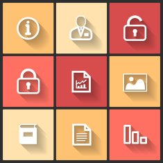 Vector design flat icons N17