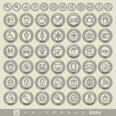 Retro Vintage style Icon collection N3
