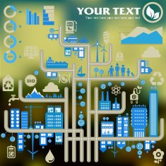 Blurred infographics N2