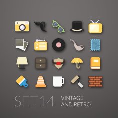 Flat Icons Set N40