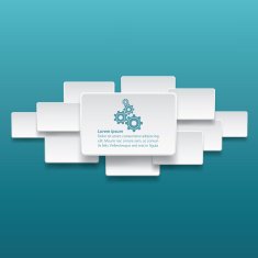 Infographic label template design N13