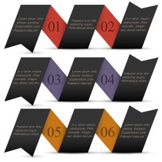 Black design Infographic Template N4