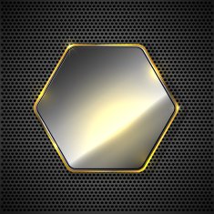 Abstract background with hexagon N2