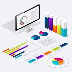 Flat 3d isometric infographic for your business presentations N7