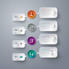 Infographics vector design template N505