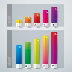 Infographics vector design template N507