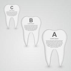 Vector tooth infographic Design template N2