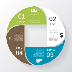 Vector circle diagram infographic for business presentation N24