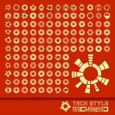 Collection of different graphic elements N3