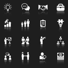 White Business Icons N2