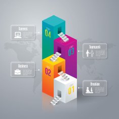 Infographics vector design template N508