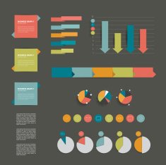 Minimalistic modern infographic folder N6