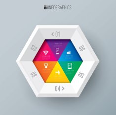 Infographics vector design template N511