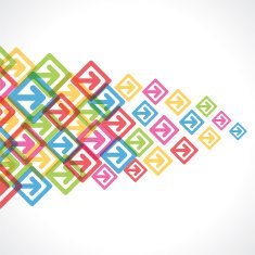 colorful arrow move or forward background N2