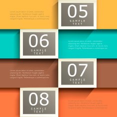abstract 3d paper infographics N148