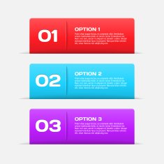 Web banners infographic elements