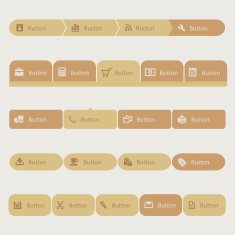 Web navigation templates light beige N3