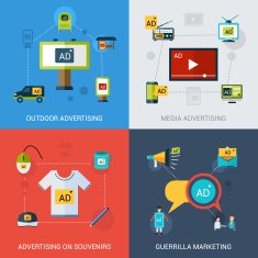 Advertising Set Isolated