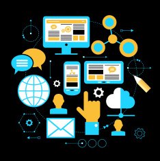 infographics background social media network N6