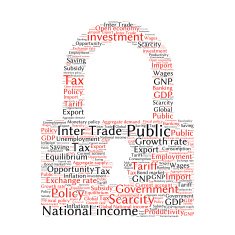 word cloud of economic growth related items N4