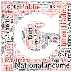 word cloud of economic growth related items N8