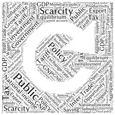word cloud of economic growth related items N10