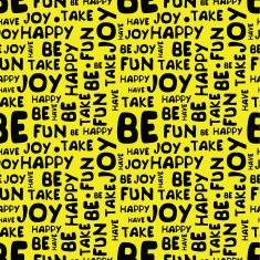 yellow and black seamless pattern with words N2