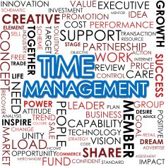 Time management word cloud free image download