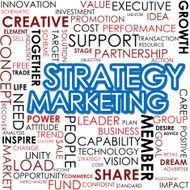 Strategy marketing word cloud