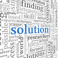 Solution concept in word tag cloud N3