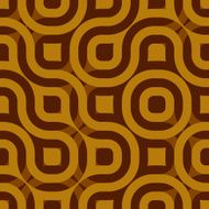 Seamless geometric brown design on paper