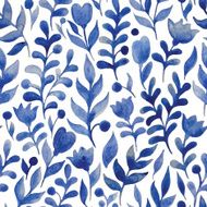 Seamless watercolor hand-drawn pattern