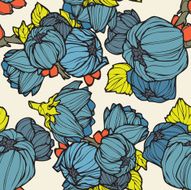 Seamless Pattern with floral ornament N4