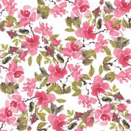 Watercolor flowers Roses