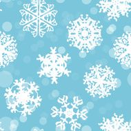 Snowflakes Winter seamless texture endless pattern