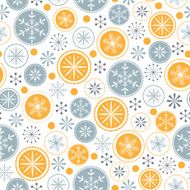 Snowflake pattern on white background