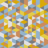abstract retro geometric pattern N4