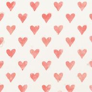 Watercolor painted heart background