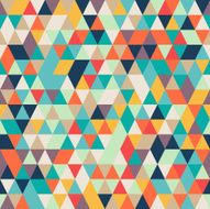 Seamless Abstract Colorful background with triangle pattern