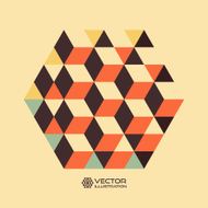 Abstract geometrical 3d background