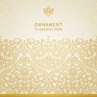 Vector seamless border in Eastern style N2