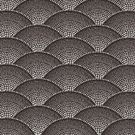 White dot fan shape background