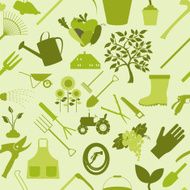 Gardening background Seamless Pattern