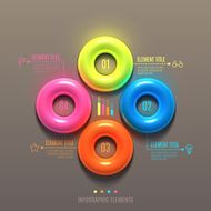 Business Infographics torus concept N2