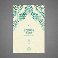 Vintage ornate cards in oriental style N3