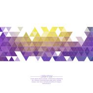 Creative abstract triangle pattern