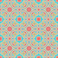 vintage blue and orange pattern